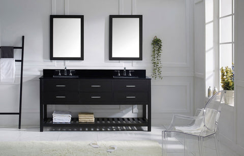 Image of 72" Double Bathroom Vanity MD-2272-BGSQ-ES