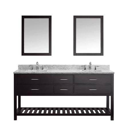 Image of 72" Double Bathroom Vanity MD-2272-WMSQ-ES