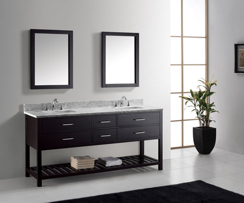 Image of 72" Double Bathroom Vanity MD-2272-WMSQ-ES