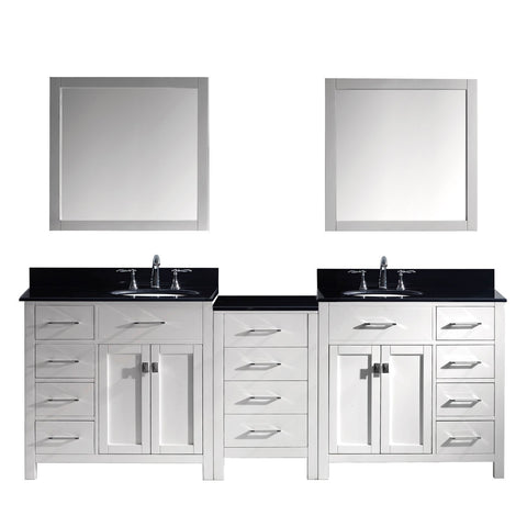 Image of 93" Double Bathroom Vanity MD-2193-BGRO-WH