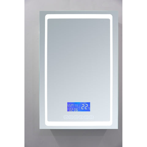 Image of Lexora Bracciano 24" Wide x 36" Tall LED Medicine Cabinet w/ Defogger | LB2436LEDMC