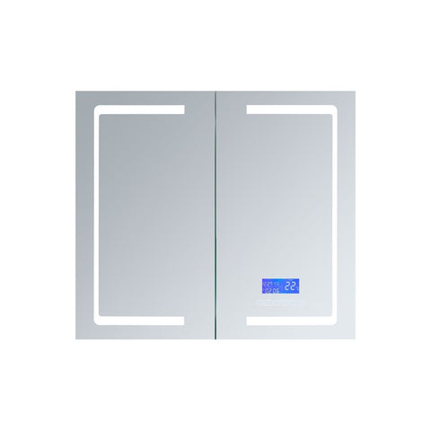 Image of Lexora Bracciano 36" Wide x 32" Tall LED Medicine Cabinet w/ Defogger | LB3632LEDMC