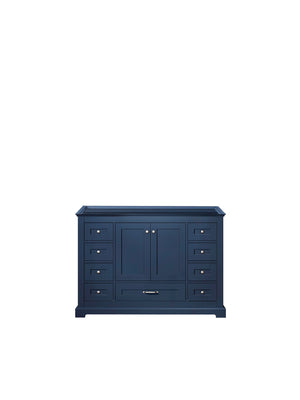 Lexora Dukes Transitional 48" Navy Blue Vanity Cabinet Only | LD342248SE00000