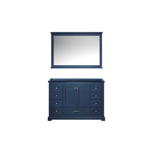 Lexora Dukes Transitional Navy Blue 48" Single Sink Bathroom Vanity | LD342248SE00M46