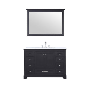 Lexora Dukes Transitional Espresso 48" Single Sink Vanity Set | LD342248SGDSM46F
