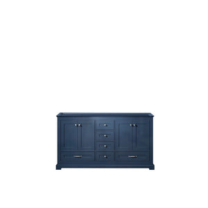 Lexora Dukes 60" Navy Blue Vanity Cabinet Only | LD342260DE00000