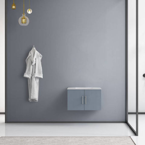 Image of Lexora Geneva Transitional Dark Grey 30" Single Sink Vanity | LG192230DBDS000