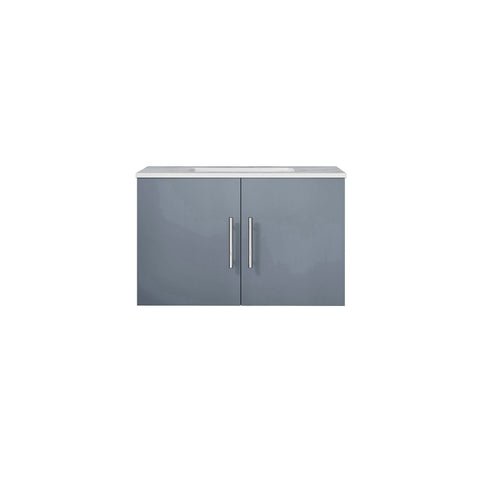 Image of Lexora Geneva Transitional Dark Grey 30" Single Sink Vanity | LG192230DBDS000