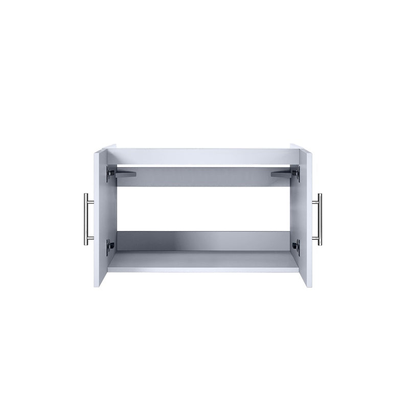 Lexora Geneva Transitional Glossy White 30" Vanity Cabinet Only | LG192230DM00000