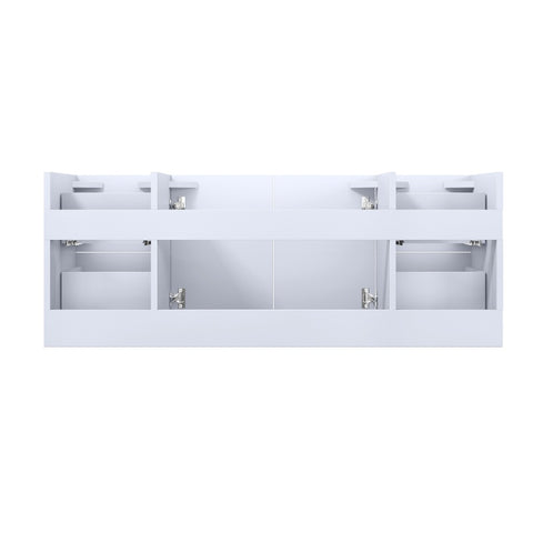 Image of Lexora Geneva Transitional Glossy White 48" Vanity Cabinet Only | LG192248DM00000