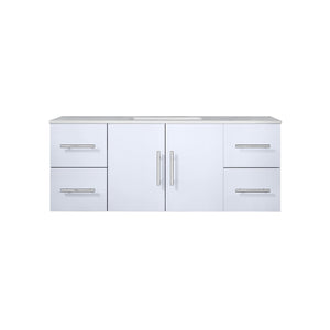 Lexora Geneva Transitional Glossy White 48" Single Sink Vanity | LG192248DMDS000