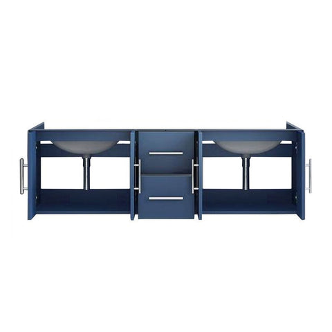 Image of Lexora Geneva Transitional Navy Blue 60" Vanity Cabinet Only | LG192260DE00000