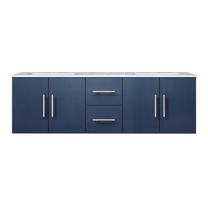 Lexora Geneva Transitional Navy Blue 60" Double Sink Vanity | LG192260DEDS000