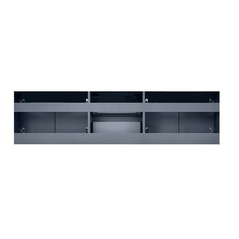Image of Lexora Geneva Transitional Dark Grey 72" Double Sink Vanity with 30" Led Mirror, no Top | LG192272DB00LM30