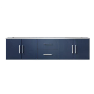 Lexora Geneva Transitional Navy Blue 72" Double Sink Vanity | LG192272DEDS000