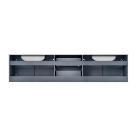Image of Geneva Transitional Dark Grey 80" Double Sink Vanity with 30" Led Mirrors | LG192280DBDSLM30