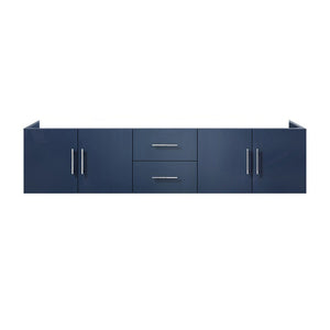 Lexora Geneva Transitional Navy Blue 80" Vanity Cabinet Only | LG192280DE00000