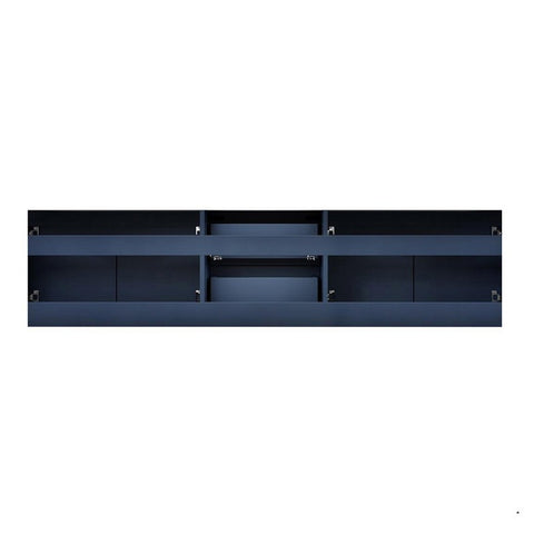 Image of Lexora Geneva Transitional Navy Blue 80" Double Sink Vanity with 30" Led Mirrors, no Top | LG192280DE00LM30