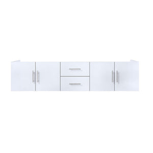 Lexora Geneva Transitional Glossy White 80" Vanity Cabinet Only | LG192280DM00000