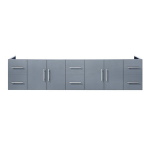 Lexora Geneva Transitional Dark Grey 84" Vanity Cabinet Only | LG192284DB00000