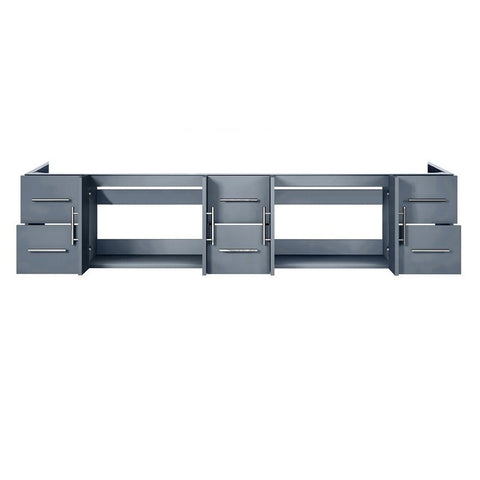 Image of Lexora Geneva Transitional Dark Grey 84" Vanity Cabinet Only | LG192284DB00000