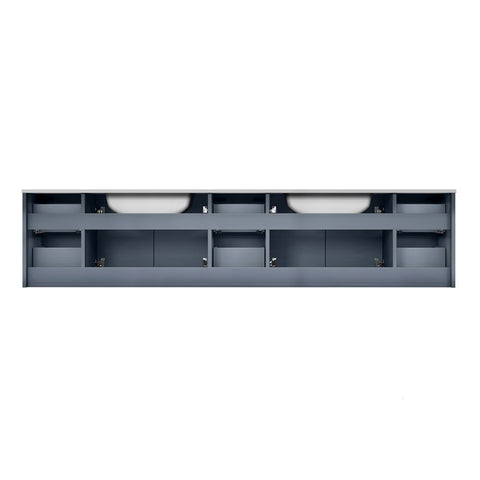Image of Lexora Geneva Transitional Dark Grey 84" Double Sink Vanity | LG192284DBDS000