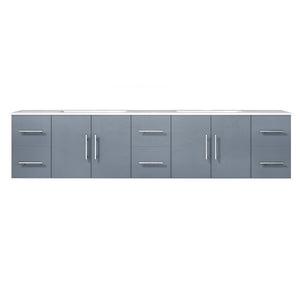 Lexora Geneva Transitional Dark Grey 84" Double Sink Vanity | LG192284DBDS000