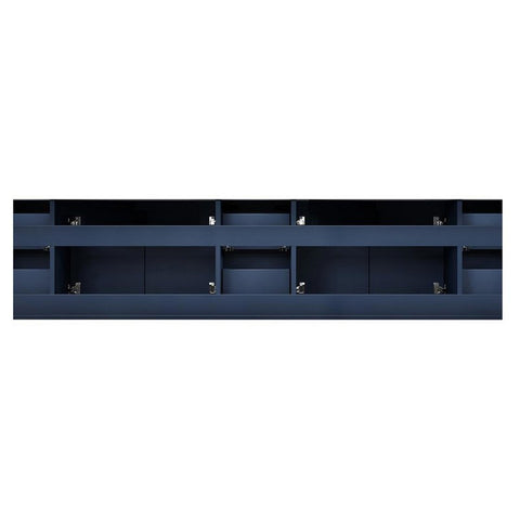 Image of Lexora Geneva Transitional Navy Blue 84" Double Sink Vanity with 36" Led Mirrors, no Top | LG192284DE00LM36