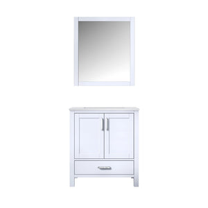 Jacques Modern White 30" Single Sink Vanity Set | LJ342230SAWQM28F