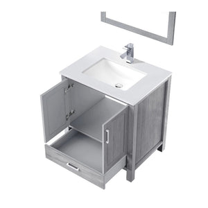 Jacques Modern Distressed Grey 30" Single Sink Vanity | LJ342230SDWQ000