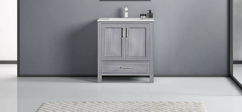 Image of Jacques Modern Distressed Grey 30" Single Sink Vanity | LJ342230SDWQ000
