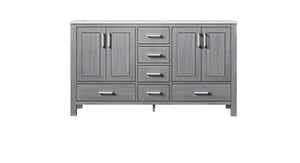 Jacques Modern Distressed Grey 60" Double Sink Vanity | LJ342260DDWQ000