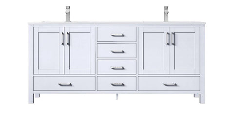 Image of Jacques Modern White 72" Double Sink Vanity | LJ342272DAWQ000