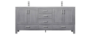 Jacques Modern Distressed Grey 72" Double Sink Vanity | LJ342272DDWQ000