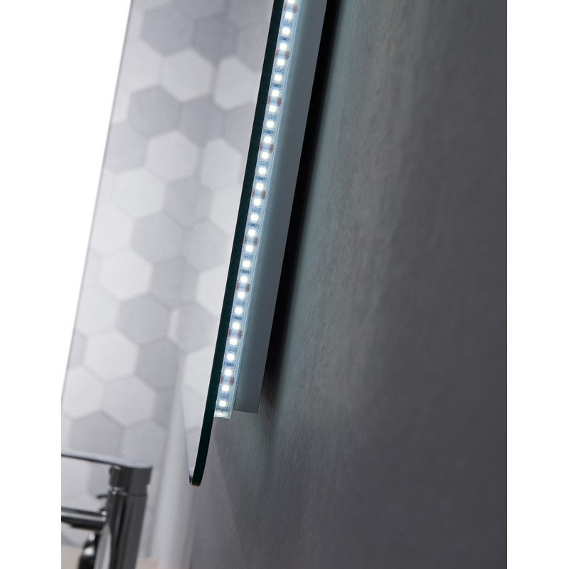 Lexora Lugano 36" Wide x 32" Tall LED Mirror w/ Defogger | LL3632LEDM