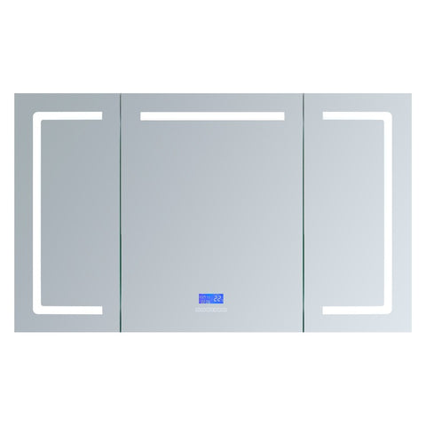 Image of Lexora Lesina 60" Wide x 36" Tall LED Medicine Cabinet w/ Defogger | LL6036LEDMC