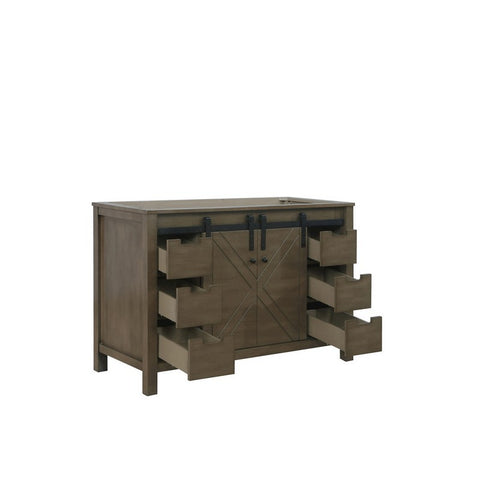 Image of Marsyas 48" Rustic Brown Vanity Cabinet Only | LM342248SK00000