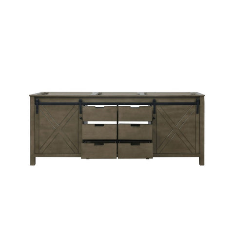 Image of Marsyas 80" Rustic Brown Vanity Cabinet Only | LM342280DK00000