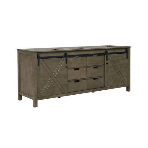 Image of Marsyas 80" Rustic Brown Vanity Cabinet Only | LM342280DK00000