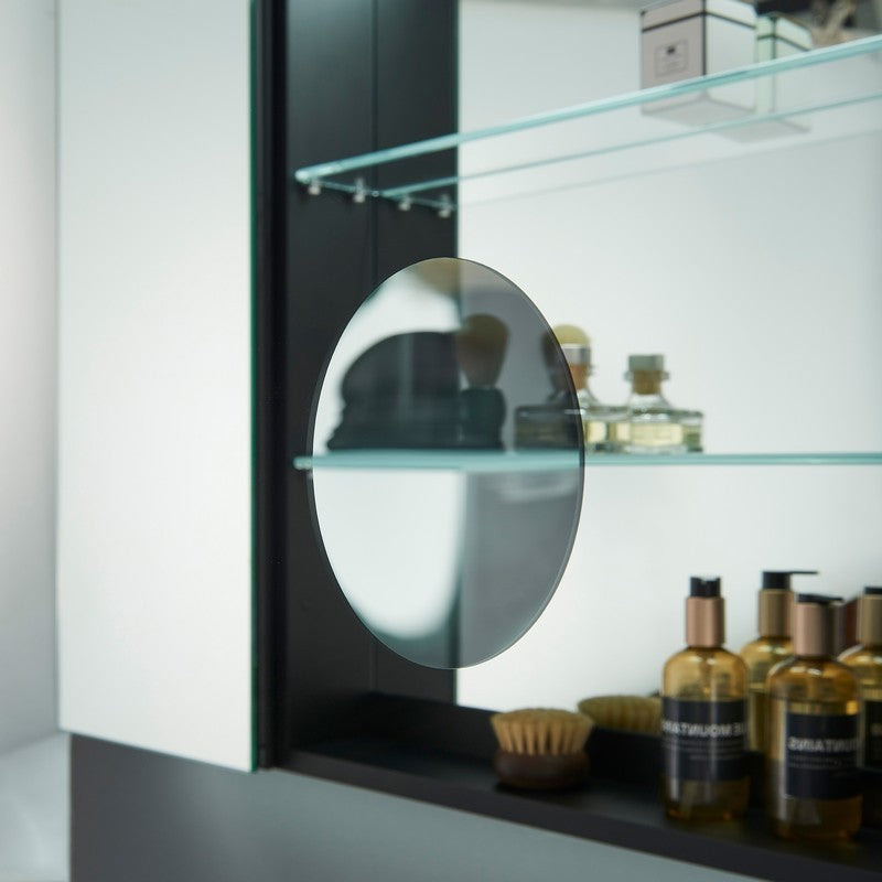Lexora Savera 36" Wide x 32" Tall LED Medicine Cabinet w/ Defogger | LS3632LEDMC