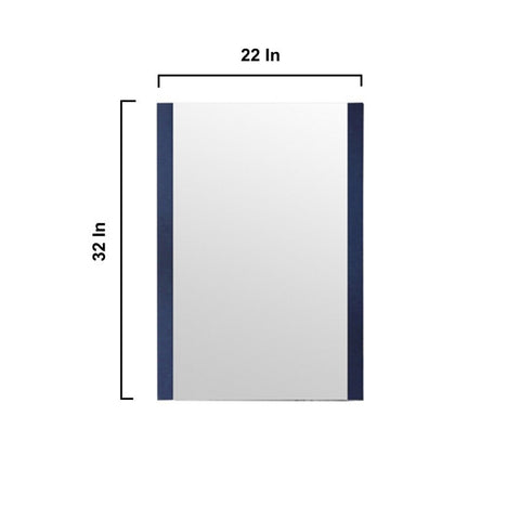 Image of Volez 24" Navy Blue Single Vanity Set, Integrated Top | LV341824SEESM22F