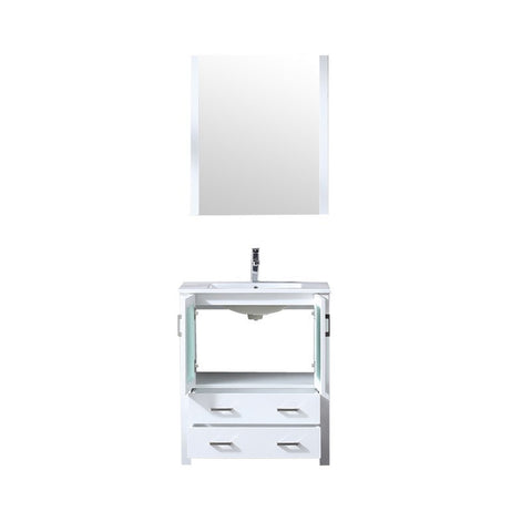 Image of Volez 30" White Single Vanity Set, Integrated Top | LV341830SAESM28F