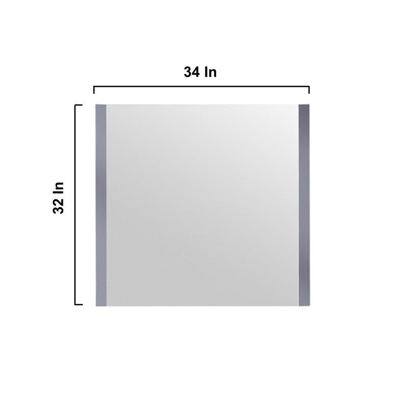 Volez 36" Dark Grey Single Vanity Set, Integrated Top | LV341836SBESM34F