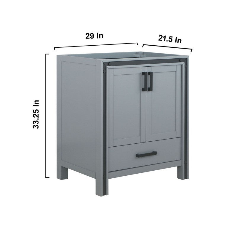 Ziva 30" Dark Grey Vanity Cabinet Only | LZV352230SB00000