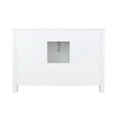 Image of Ziva 48" White Single Vanity, Cultured Marble Top, White Square Sink and no Mirror | LZV352248SAJS000