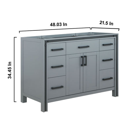 Image of Ziva 48" Dark Grey Vanity Cabinet Only | LZV352248SB00000