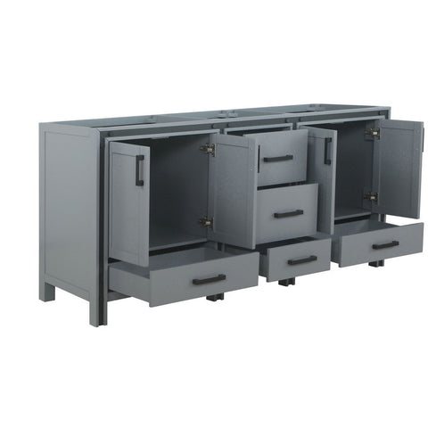 Image of Ziva 72" Dark Grey Vanity Cabinet Only | LZV352272SB00000