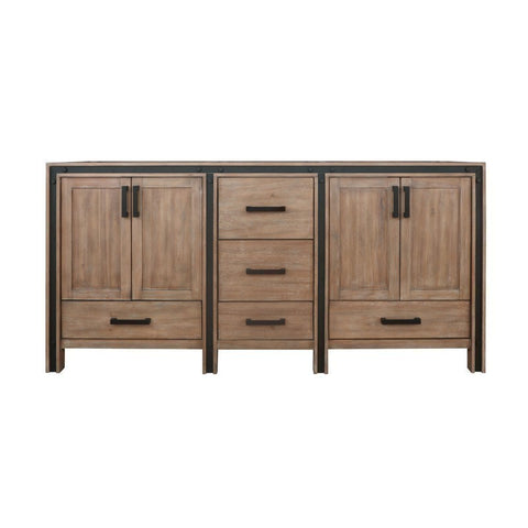 Image of Ziva 72" Rustic Barnwood Vanity Cabinet Only | LZV352272SN00000