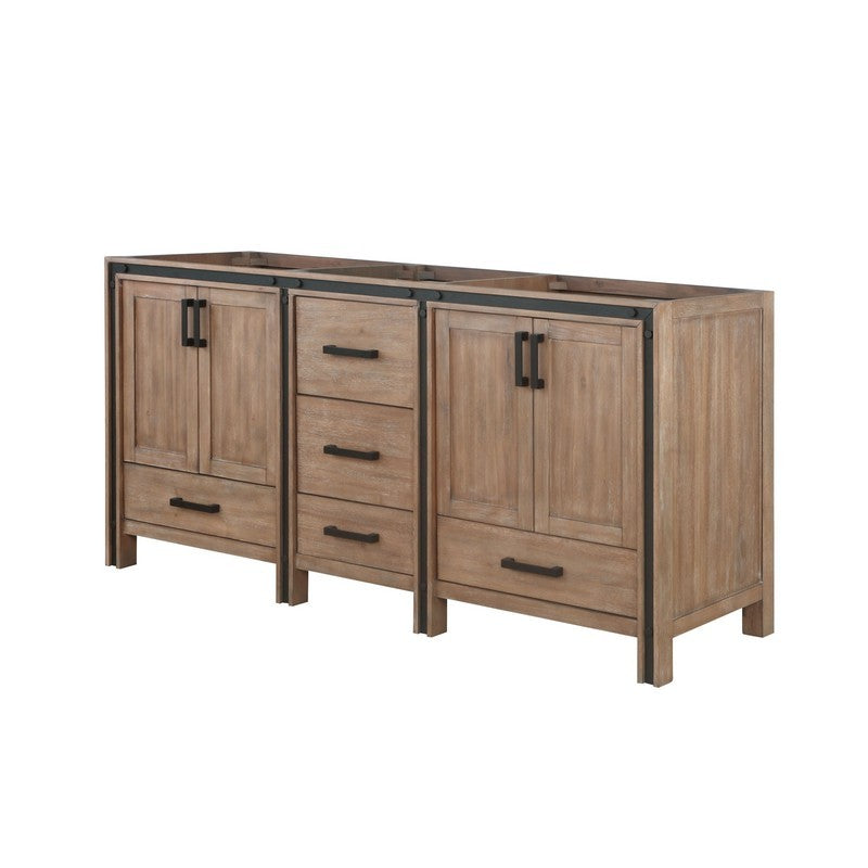 Ziva 72" Rustic Barnwood Vanity Cabinet Only | LZV352272SN00000