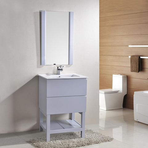 Image of Alya Bath Biscayne 36" Single Bathroom Vanity without Mirror BC-3501-36-LG